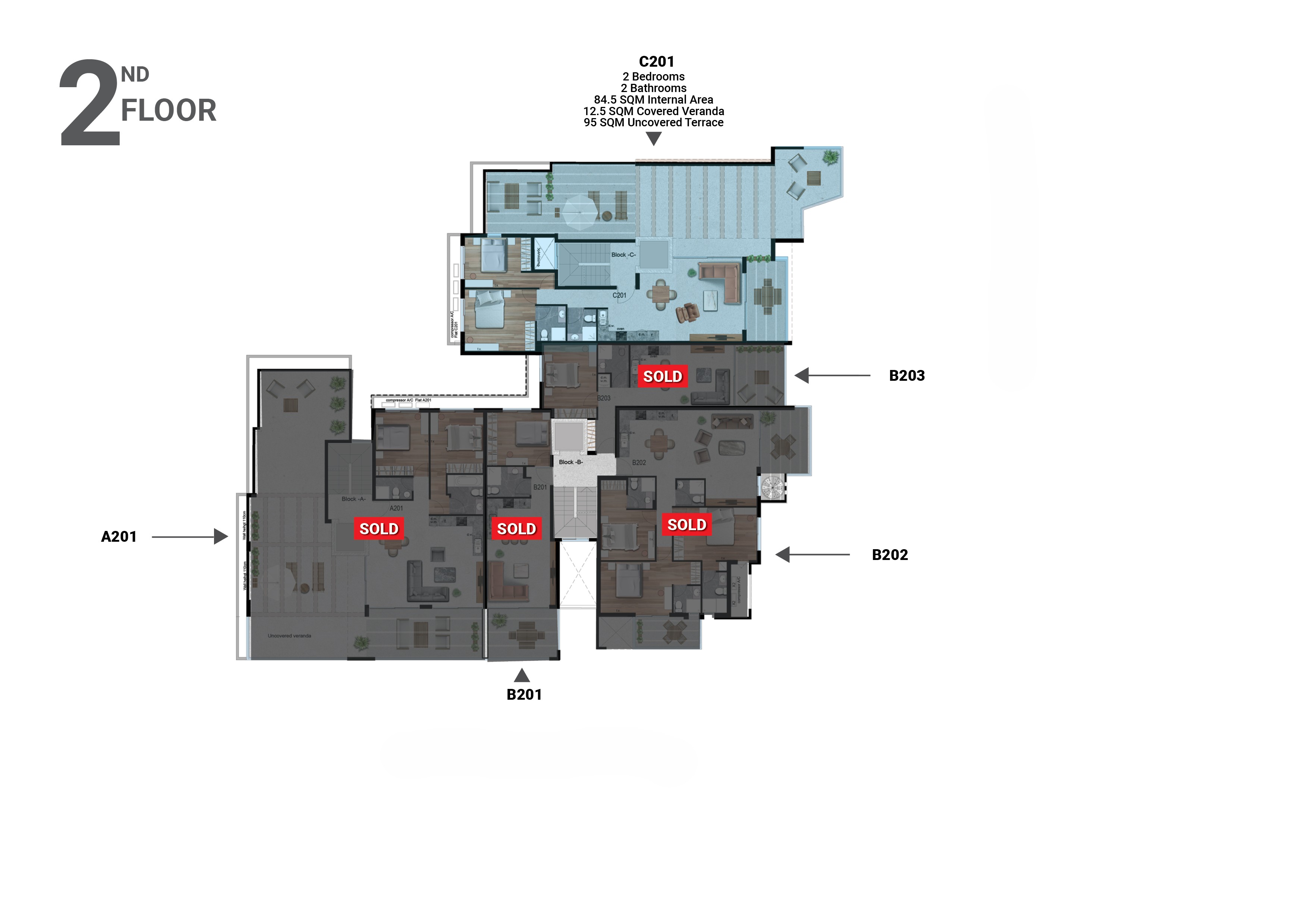 2 Bedroom Entire floor apartment image 5