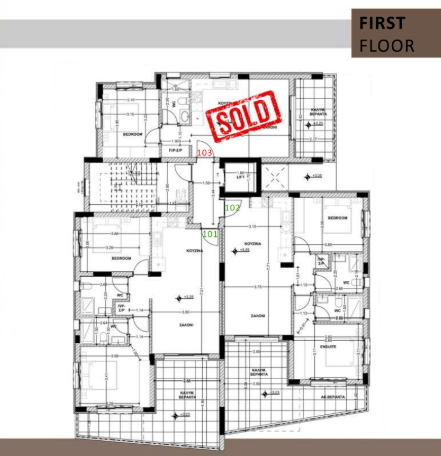 1 Bedroom Luxury Apartment Under Construction - Apostolos Varnavas, Limassol image 7