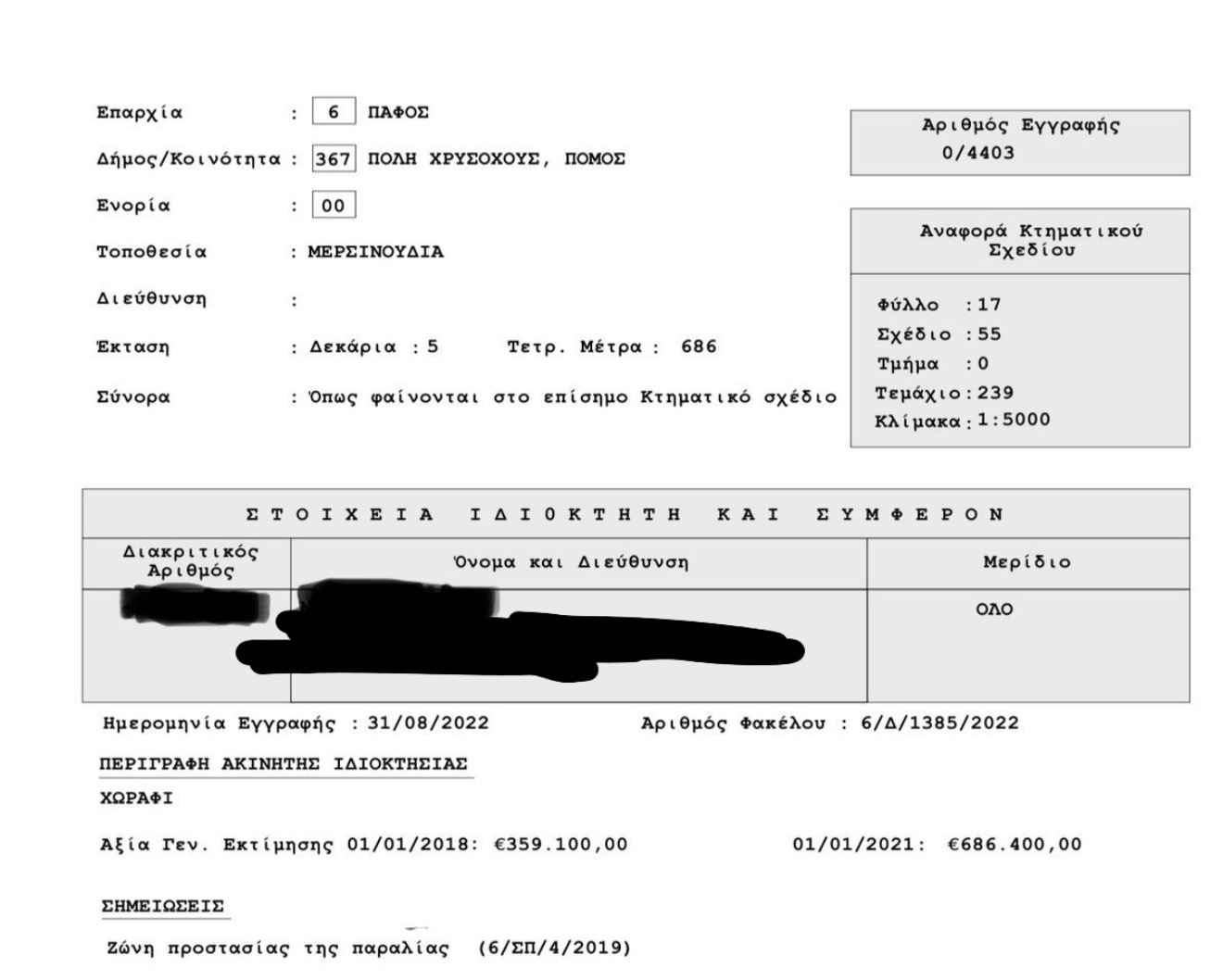 Seafront Residential Field in Pomos - 5686 m² image 5