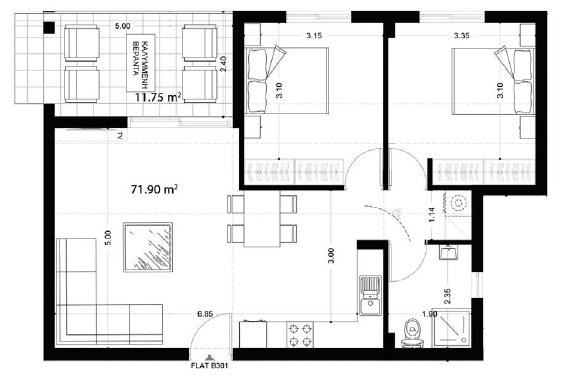 Two Bedroom apartment- Latsia, Nicosia image 7