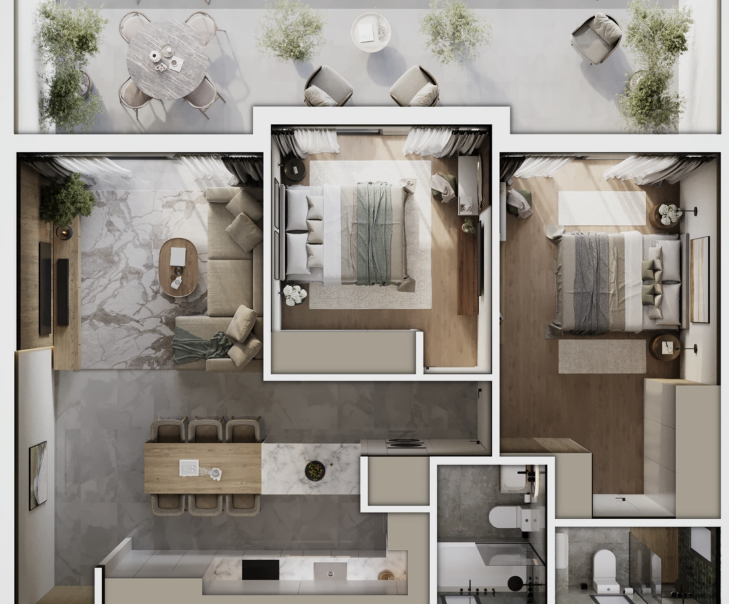 Two Bedroom-Apartment-Paphos(Konia) image 6