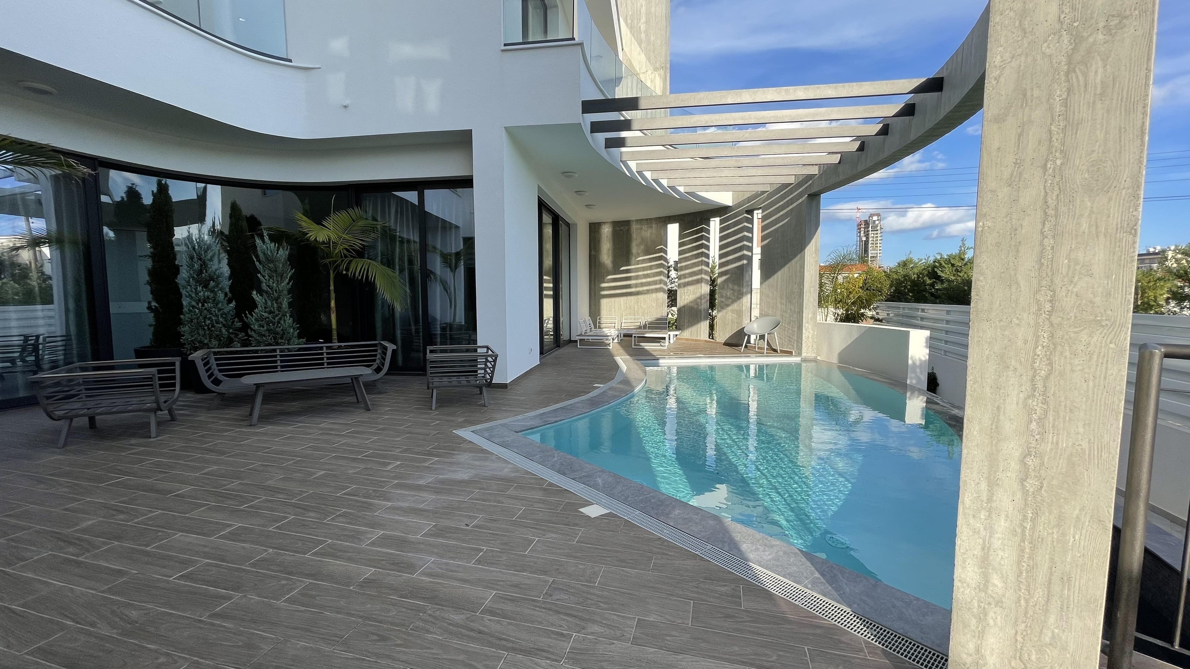 Luxury FIVE Bedroom Smart Villa with Pool & Roof Garden | 350m from Sea in Limassol, Potamos Germasogeias image 14