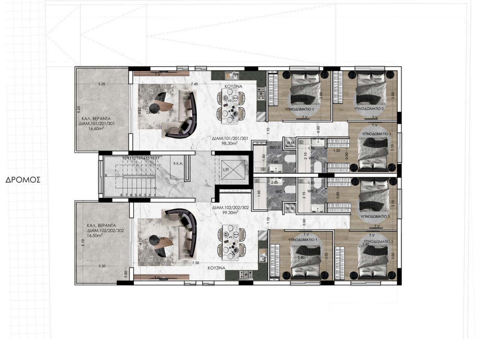 Exclusive Modern Apartments in Agios Pavlos, Spacious 3-Bedroom Units image 9