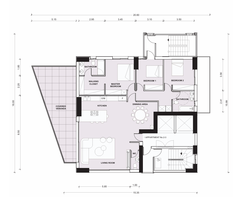 Three Bedroom Penthouse - Lykabittos, Nicosia image 26