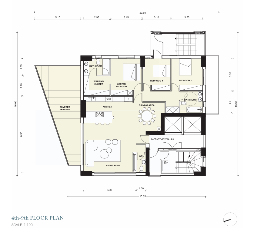 Three Bedroom Penthouse - Lykabittos, Nicosia image 27