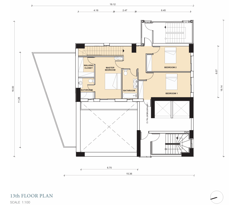 Three Bedroom Penthouse - Lykabittos, Nicosia image 30